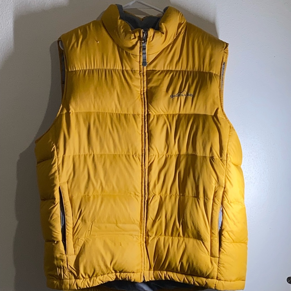 Yellow Vintage Eddie Bauer Puffy Vest Size XL